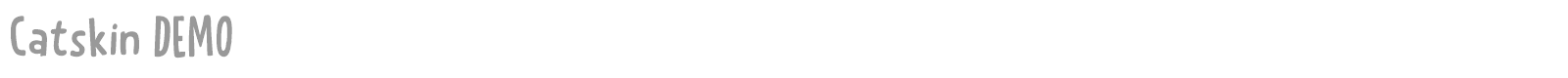 Catskin font preview